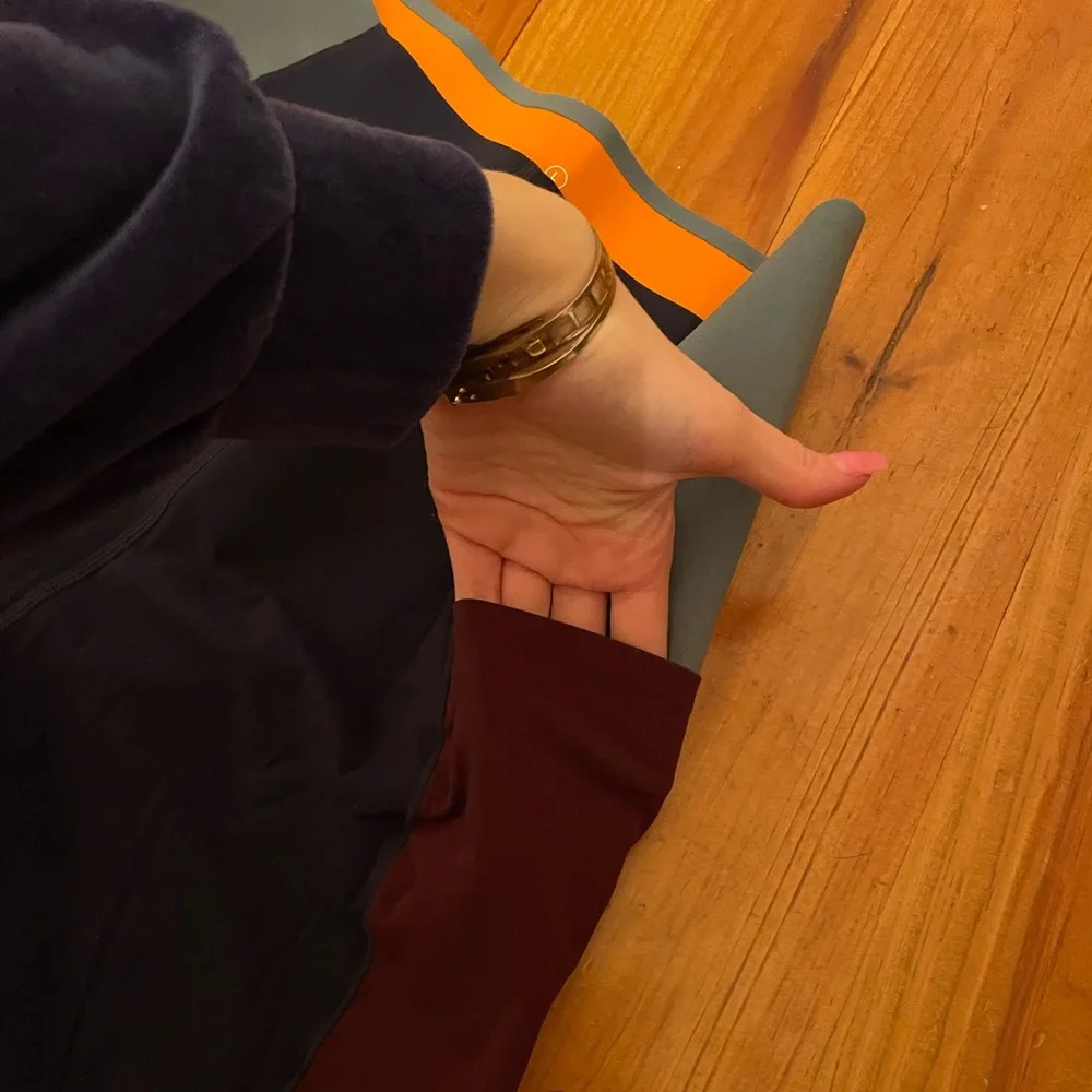 Sweaty Betty Navy, Burgundy & Slate Colorblock Leggings - Picture 5 of 5